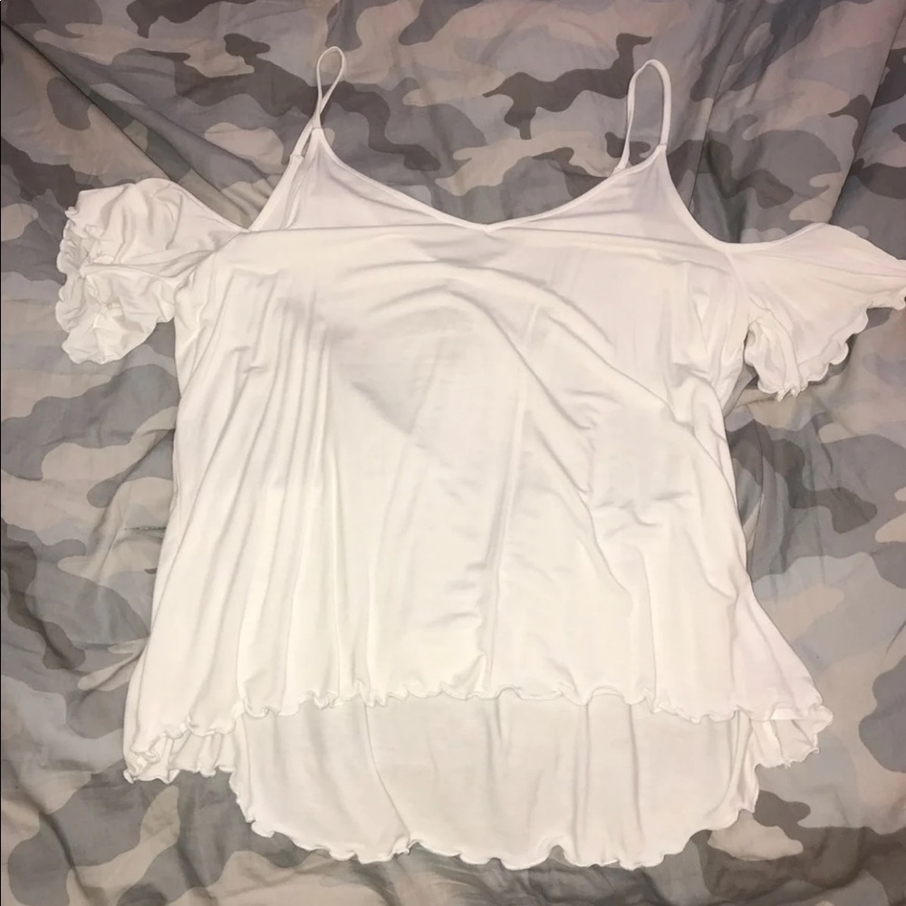 off the shoulder v-neck